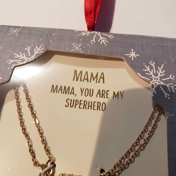 Cubic Zirconia 18" Adjustable "Mama" Necklace - Picture 3 of 4